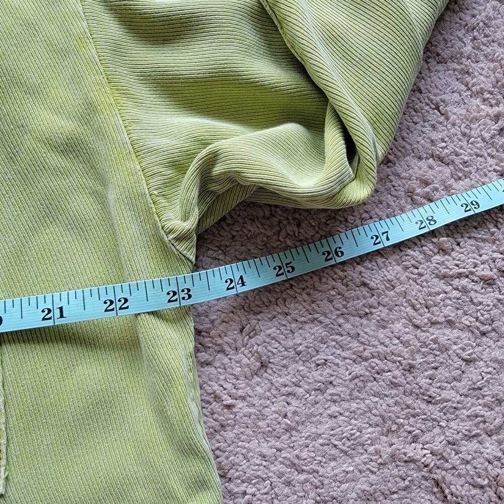 Pilcro Womens XL Boyfriend Button Down Shirt Long Sleeve Green Casual - Picture 6 of 11